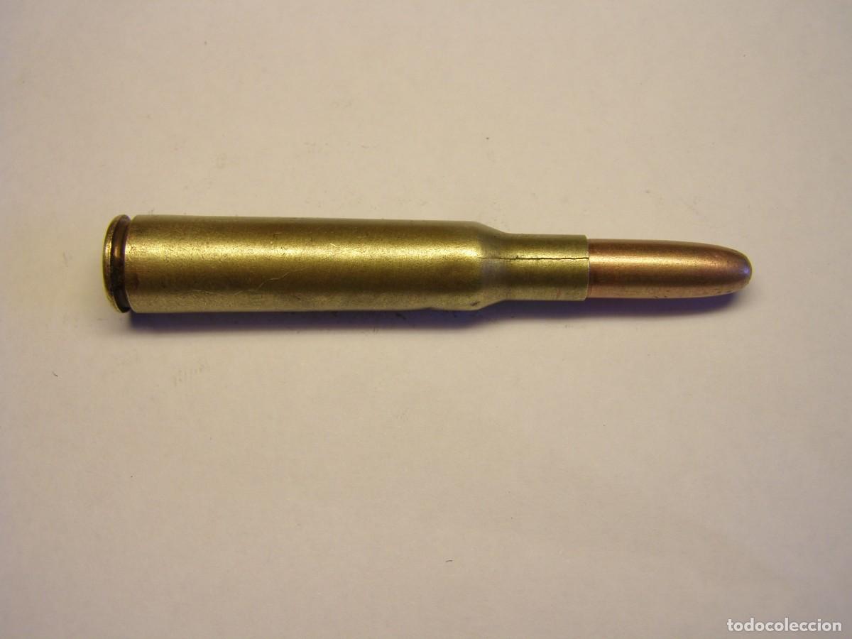 Militaria: Cartucho inerte, calibre 7 x 57 mauser espa&ntilde;ol, guerra civil, Generalitat de Catalunya.