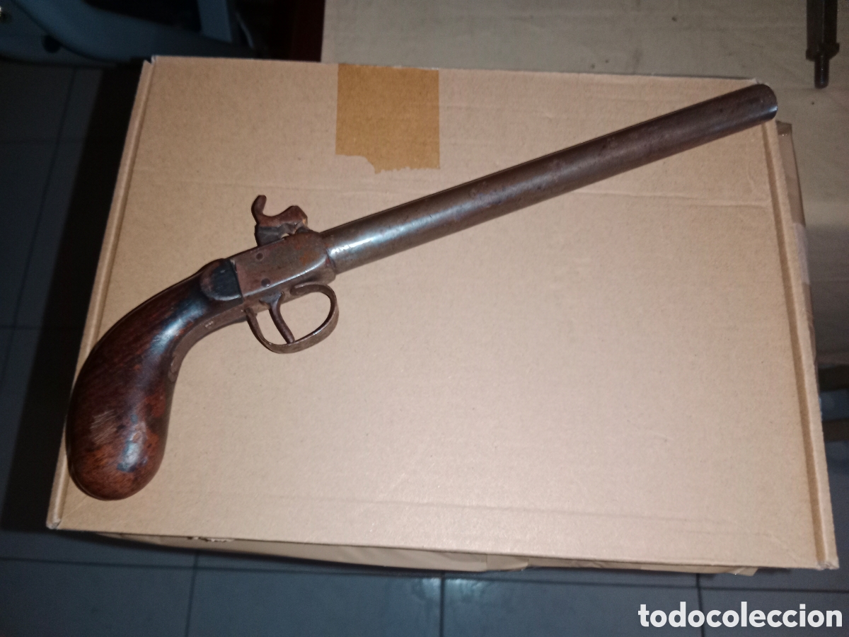 Militaria: Antigua Pistola o Cachorrillo, siglo XVIII o XIX ..