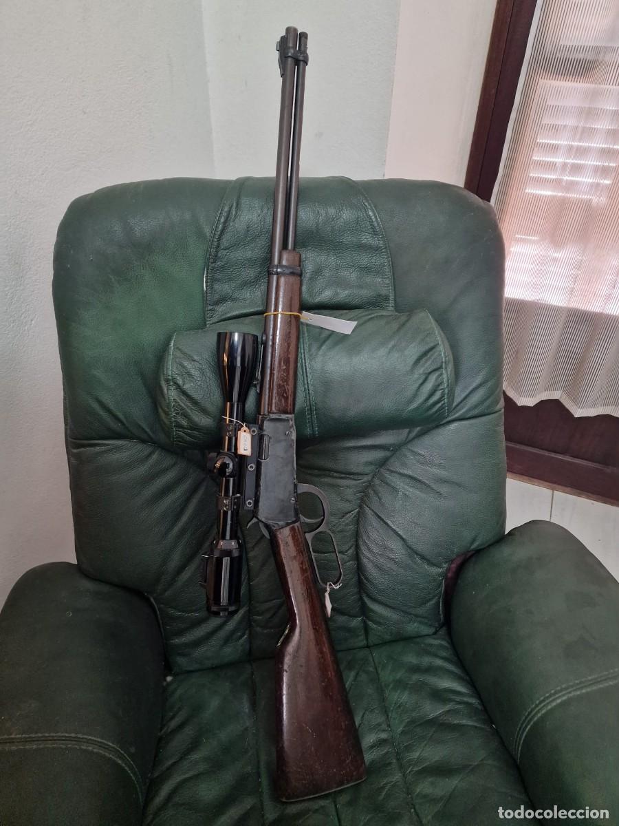 Militaria: Carabina 22 Erma alemana de palanca estilo Winchester