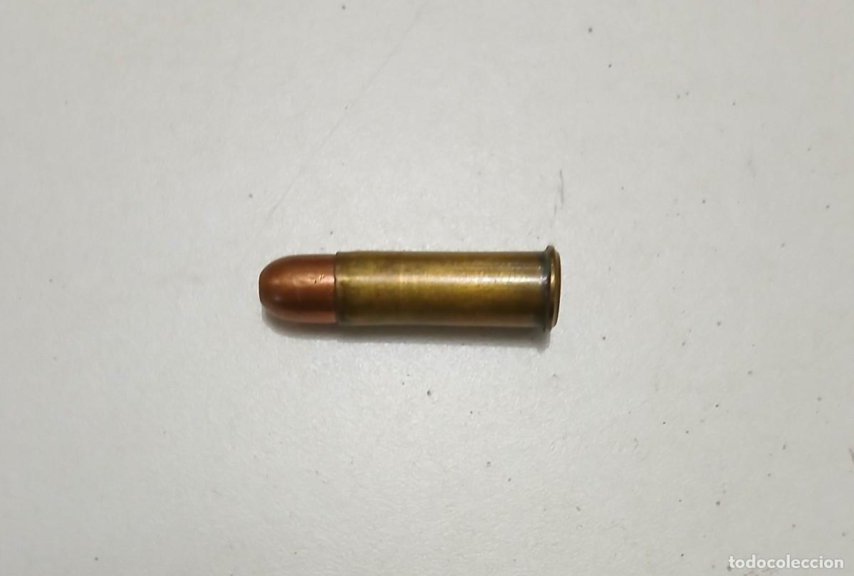 Militaria: marcaje: ECP/3/P/19/. Cartucho franc&eacute;s INERTE y percutido calibre 8 x 27R, Guerra Civil.