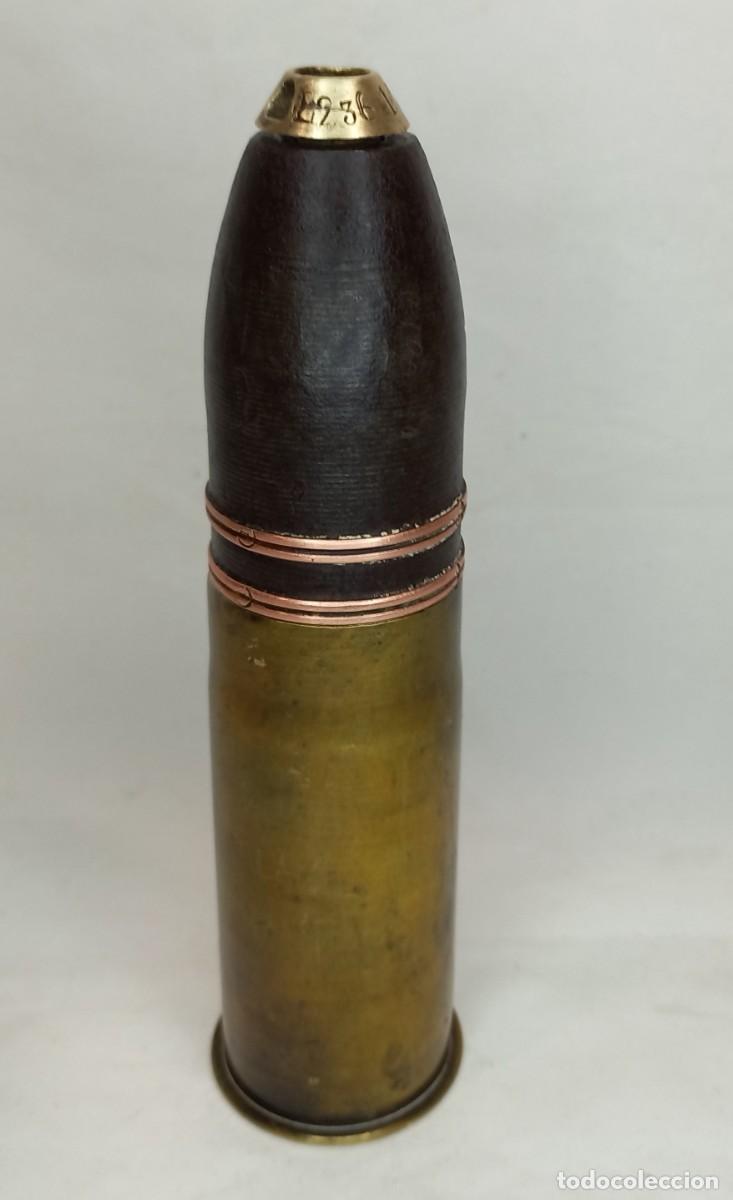 Militaria: ANTIGUO PROYECTIL ANTIAEREO FRANCES 37/85 - INERTE -