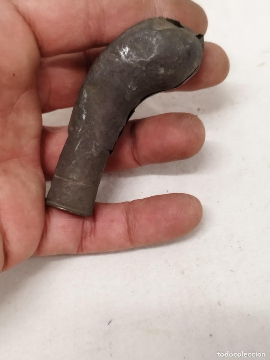 Militaria: Antigua polvera, polvorera a restaurar.