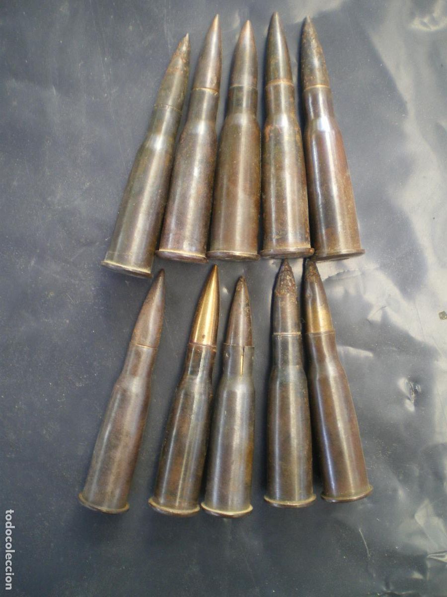 Militaria: LOTE CARTUCHOS 8MM LEBEL VARIADOS, GUERRA CIVIL, INERTES