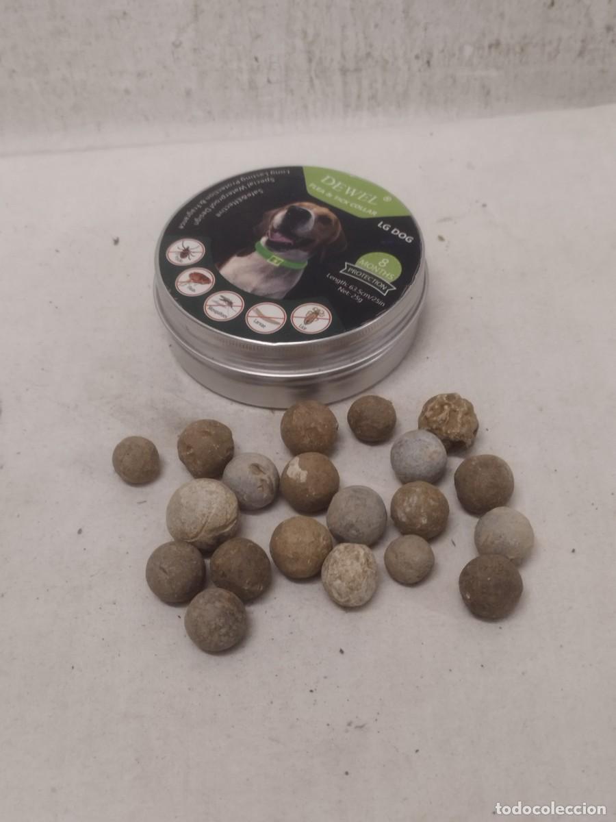 Militaria: 20 antiguos proyectiles de plomo de la guerra de la independencia.