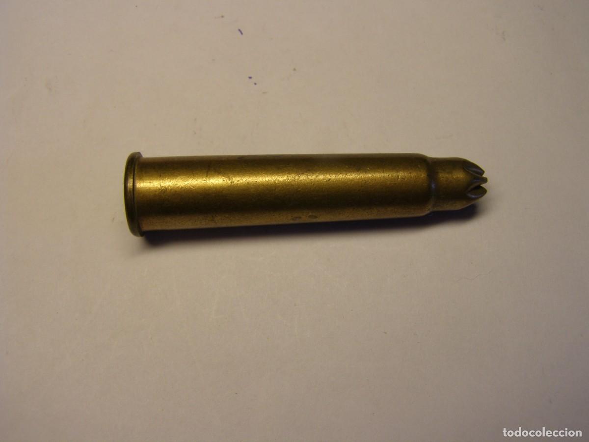 Militaria: Cartucho INERTE de calibre 303 british. De fogueo o proyecci&oacute;n.