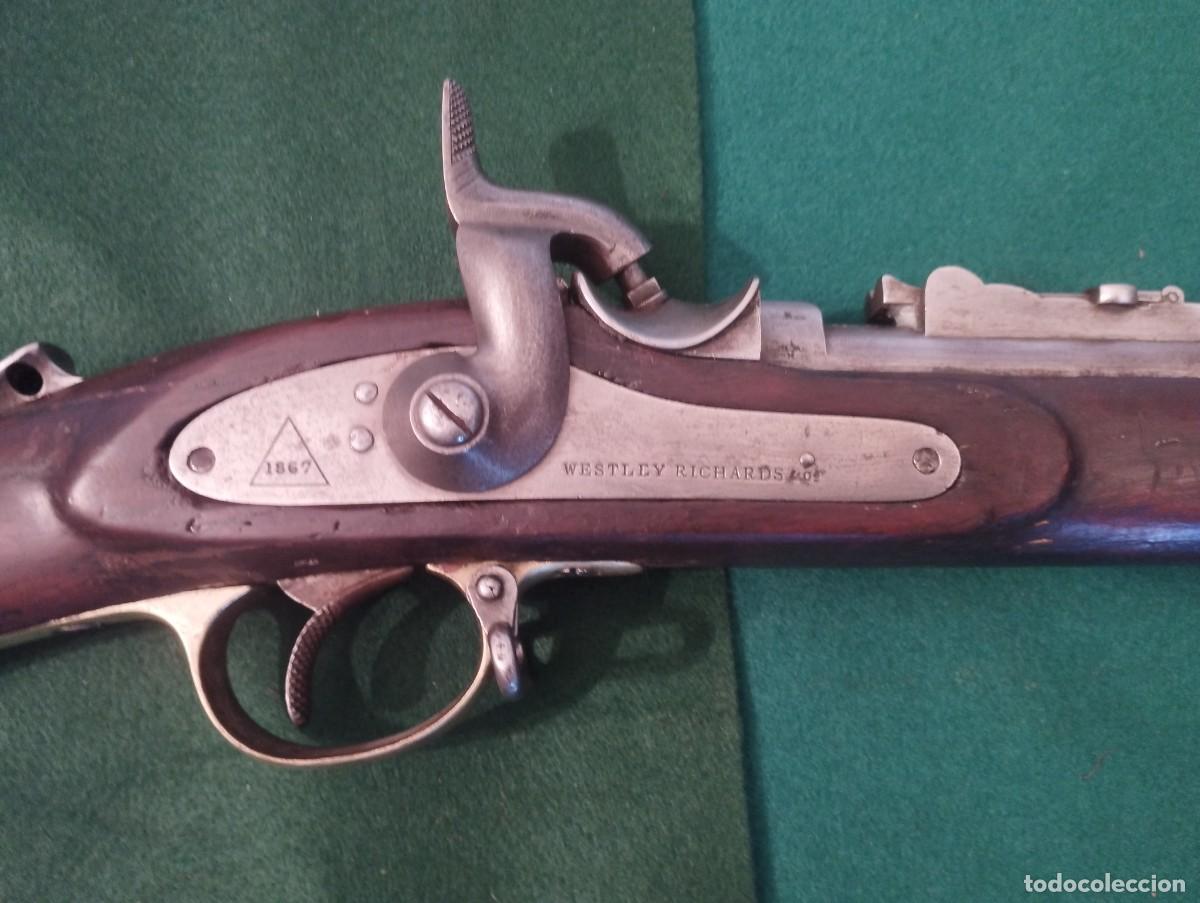 Militaria: Carabina Inglesa Westley Richards &rdquo;Monkey Tail &rdquo; de 11 mm (m/1867)