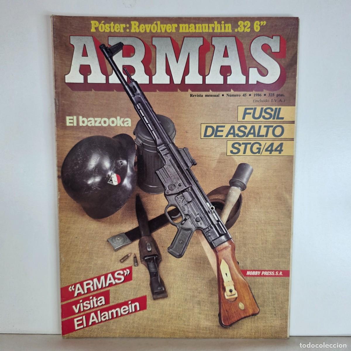 Militaria: Revista Armas n&ordm; 45 A&ntilde;o 1986 STG44 Bazooka Manurhin 32