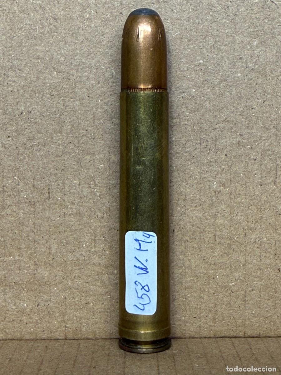 Militaria: .458 WIN Magnum calibre deportivo y militar Inerte para colecci&oacute;n.