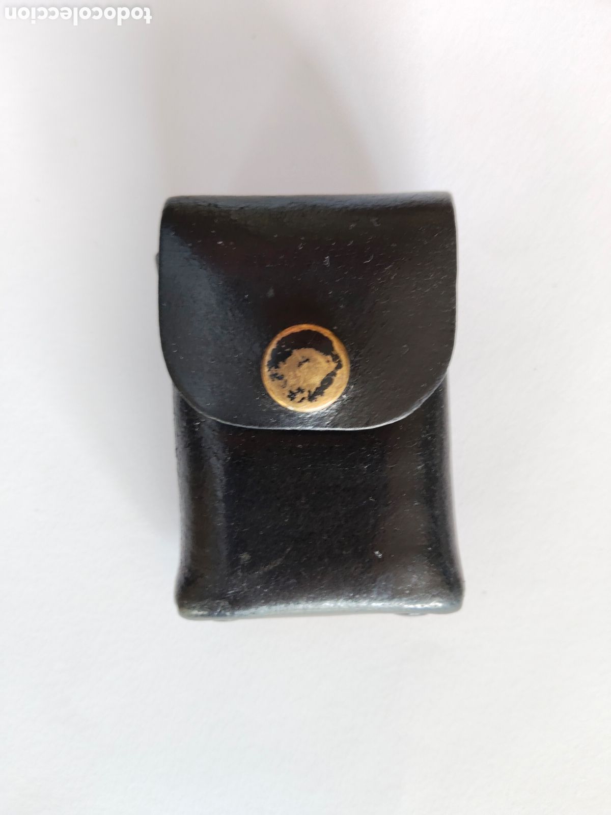 Militaria: ANTIGUA Y PRECIOSA CARTUCHERA PORTABALAS MINI PARA 6 BALAS REVOLVER - PARA CINTUR&Oacute;N - POLICIA NACION