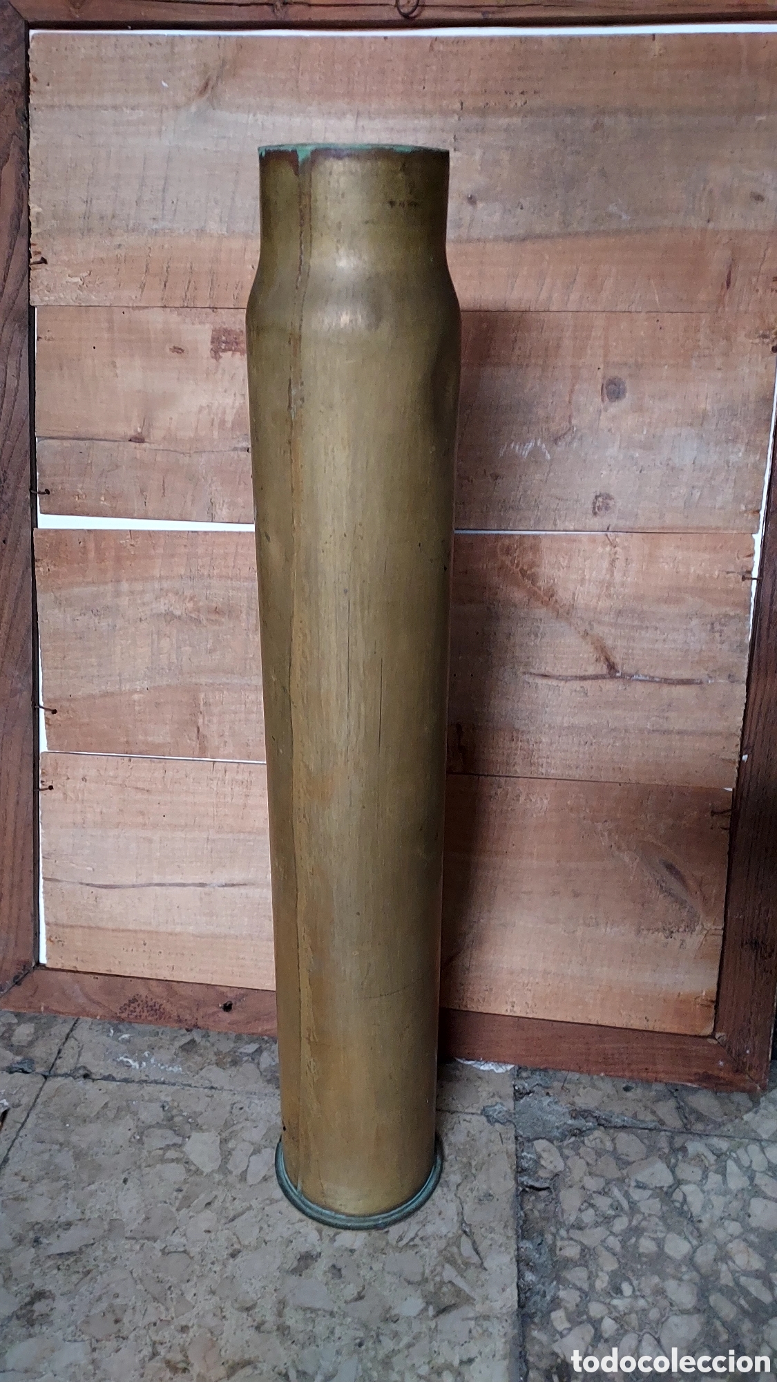 Militaria: Vaina antigua de laton - Foto 1