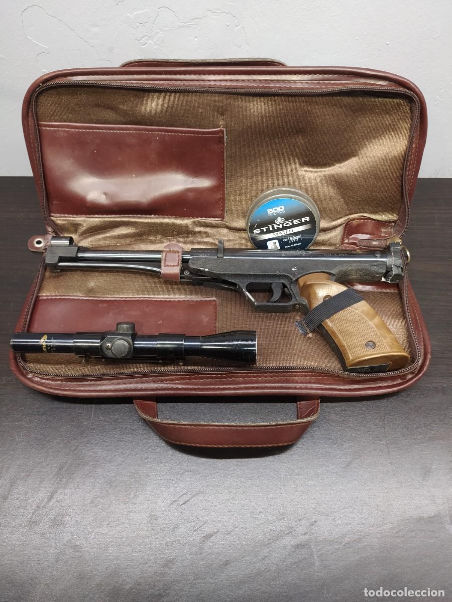 Militaria: GAMO Mod CENTER FALCON AIRE COMPRIMIDO EN FUNDA CON VISOR, 4.5mm (177)-AIRE COMPRIMIDO-