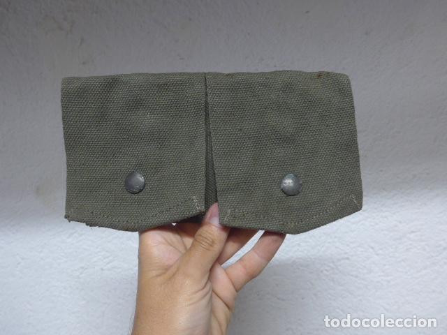 Militaria: Antigua cartuchera doble a identificar, creo francesa, Francia.