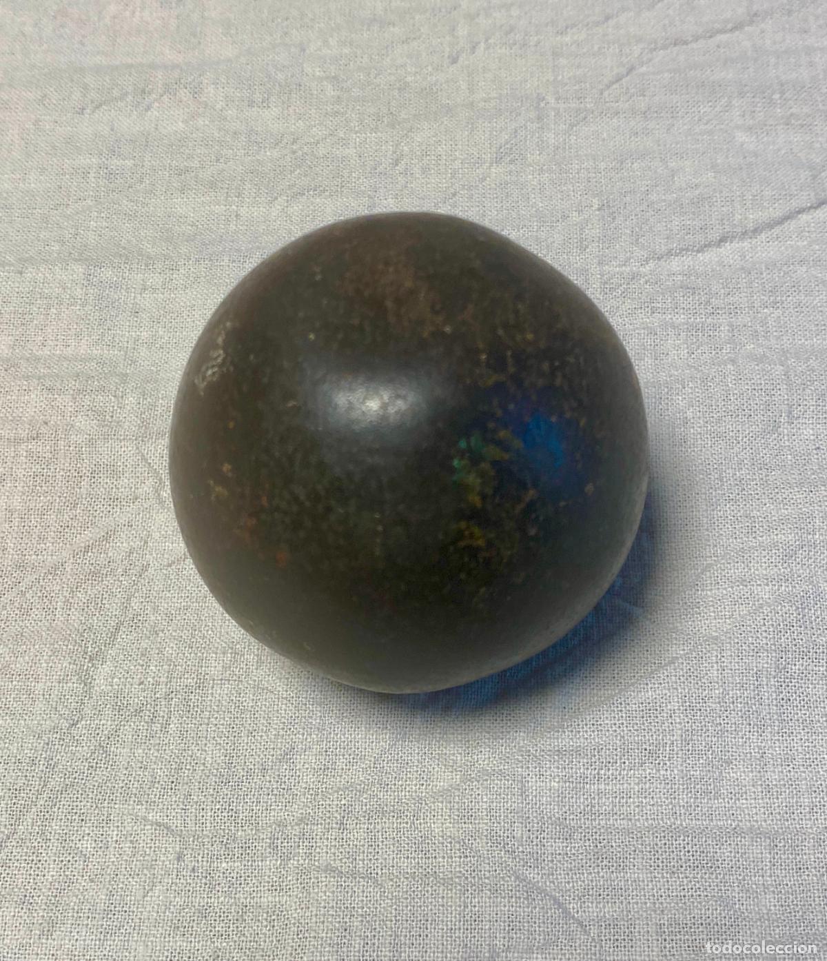 Military Antiques: ANTIGUA BOLA DE MORTERO o CA&Ntilde;&Oacute;N DE HIERRO MACIZO
