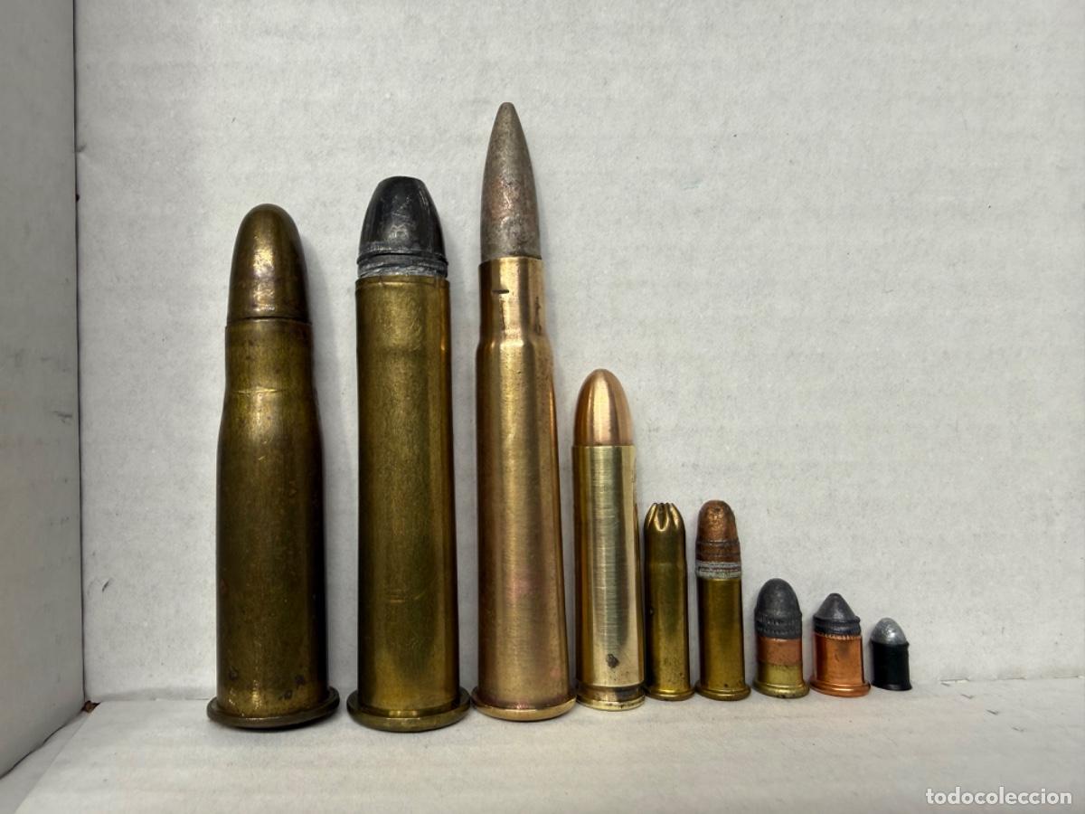 Militaria: Lote varios cartuchos colecci&oacute;n Inerte.