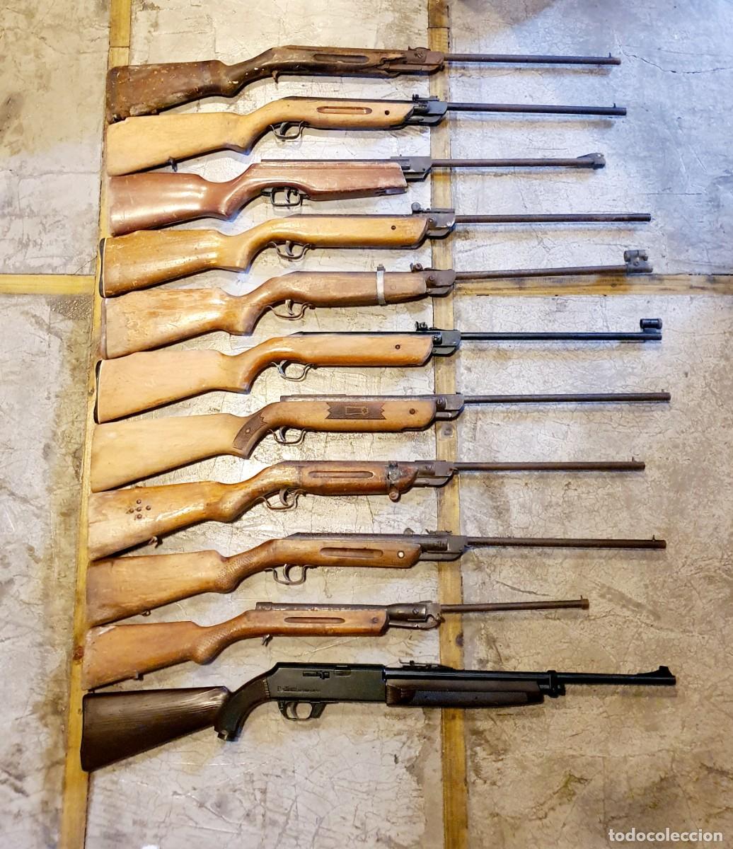 Militaria: Gran lote de carabinas hist&oacute;ricas. Cometa, Ojmar, Podium, Gamo.