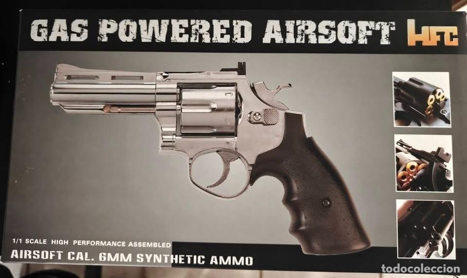 Militaria: revolver airsoft de gas 6mm