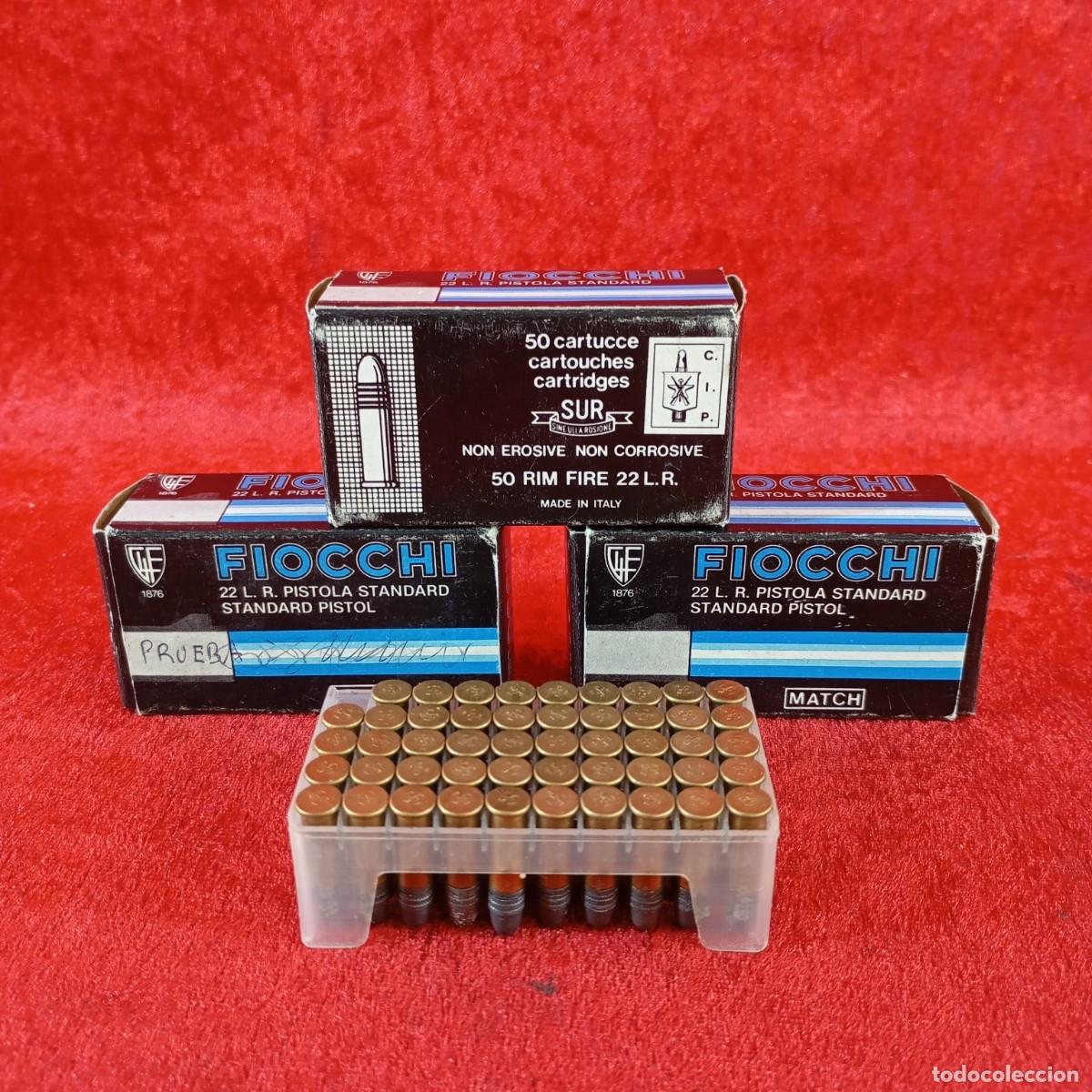 Militaria: 3 CAJAS DE MUNICI&Oacute;N - FIOCCHI - 22 L. R. PISTOLA STANDARD - 50 CARTUCHOS POR CAJA - MATCH / 5768