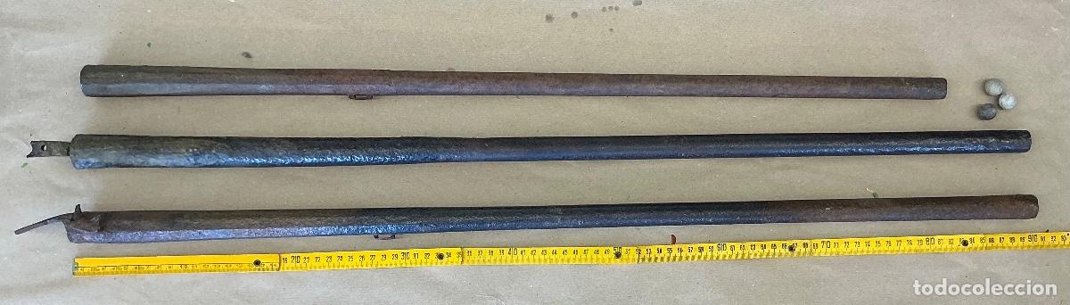Militaria: Ca&ntilde;ones avancarga. Lote de 3.