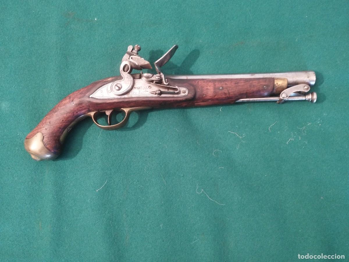 Militaria: Pistola de chispa portuguesa, D&ordf; Mar&iacute;a II, circa 1839