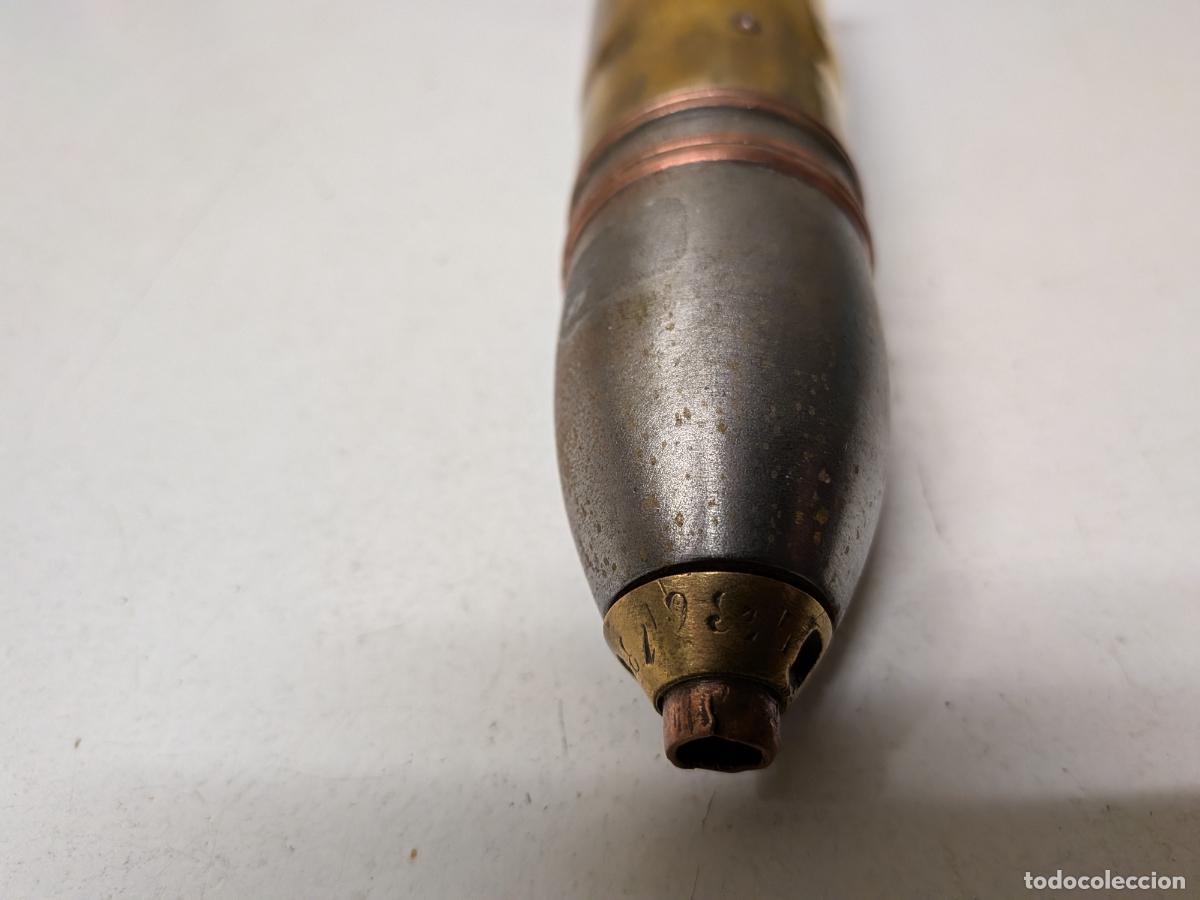 Militaria: ANTIGUO PROYECTIL INERTE