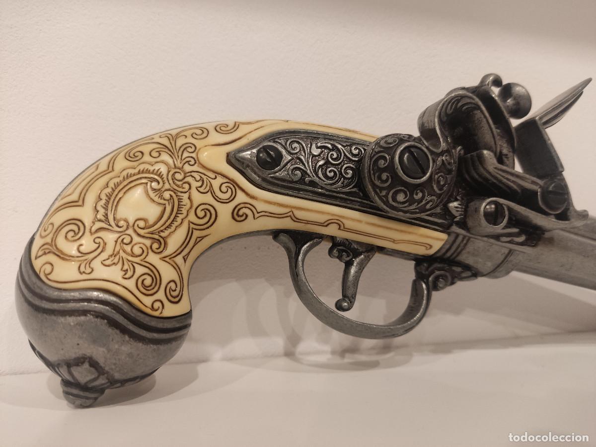 Militaria: PISTOLA DE CHISPA DE 3 CA&Ntilde;ONES, ITALIA 1680 1016G,