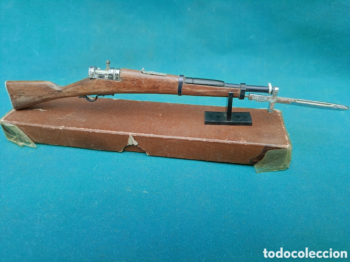 Militaria: REPLICA DE PEQUE&Ntilde;O FUSIL CON BAYONETA