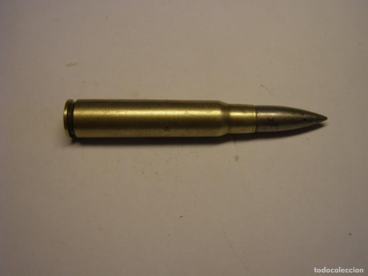 Militaria: Cartucho INERTE calibre 7.92 x 57 mm. Mauser, Guerra Civil Espa&ntilde;ola.