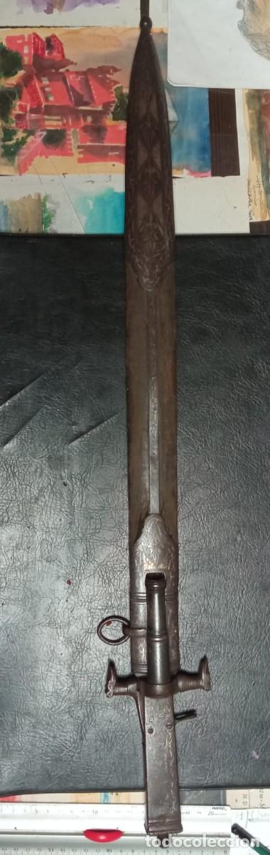 Militaria: cuchillo de monte antiguo espa&ntilde;ol de alta colecci&oacute;n.