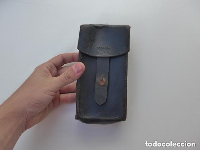 Militaria: Antigua rara cartuchera militar espa&ntilde;ola, a identificar.