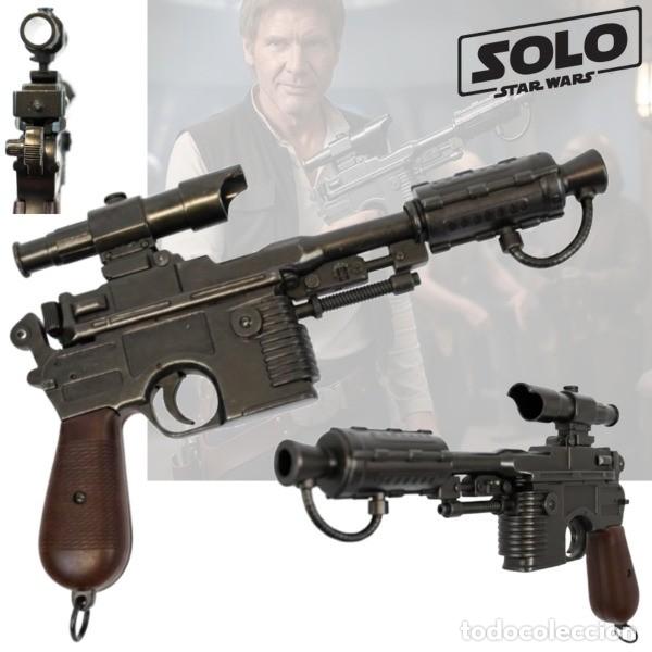 Militaria: PISTOLA BL&Aacute;STER DL-44 HAN SOLO &rdquo;STAR WARS&rdquo; 34,4 CMS