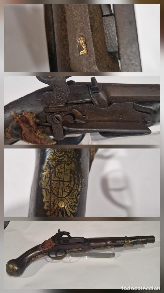 Military Antiques: Pistola de chispa espa&ntilde;ola o catalana del siglo XVIII o XIX (Arz&oacute;n).