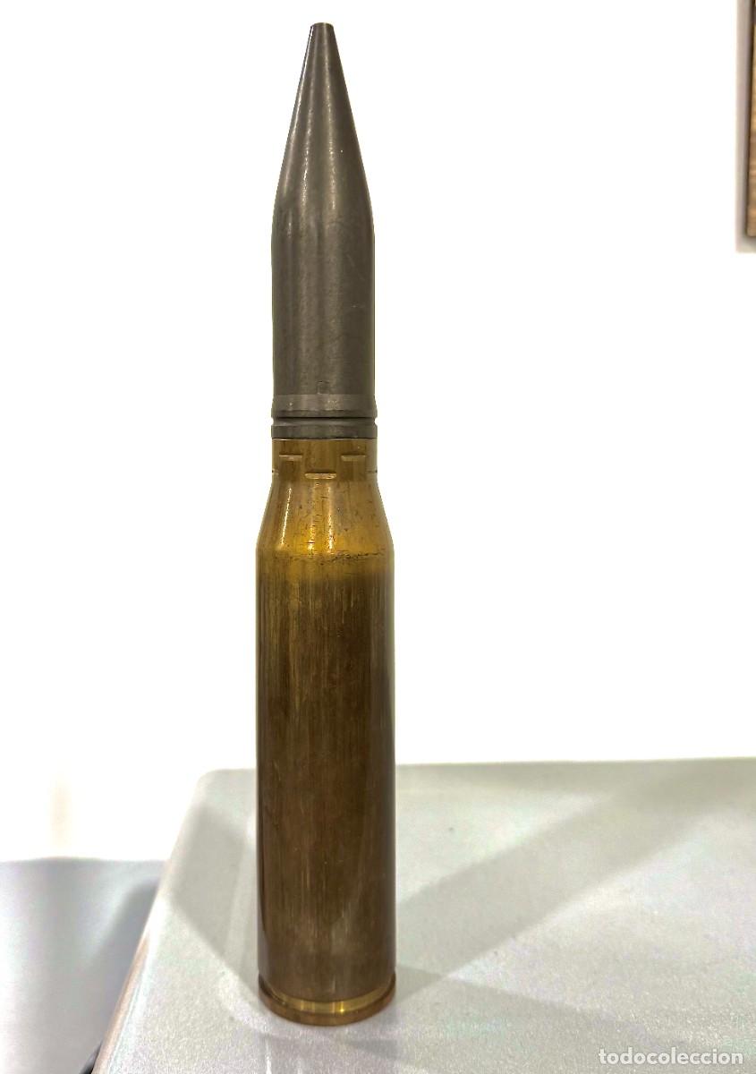 Militaria: 30x170 HSS 831 /Rarden Disparo Dummy Suizo Export vaina lat&oacute;n Inerte