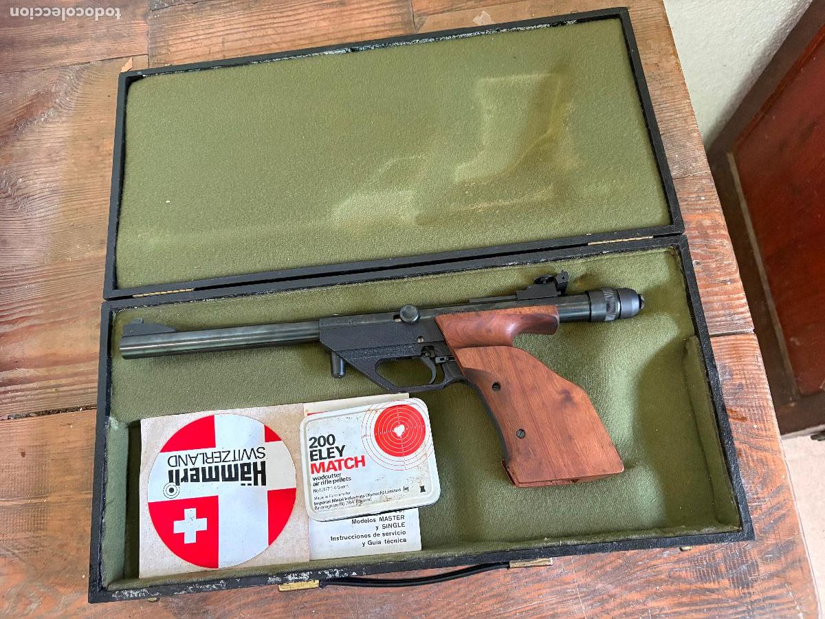 Militaria: Pistola nueva a estrenar con estuche de aire comprimido carabina de tiro ol&iacute;mpico