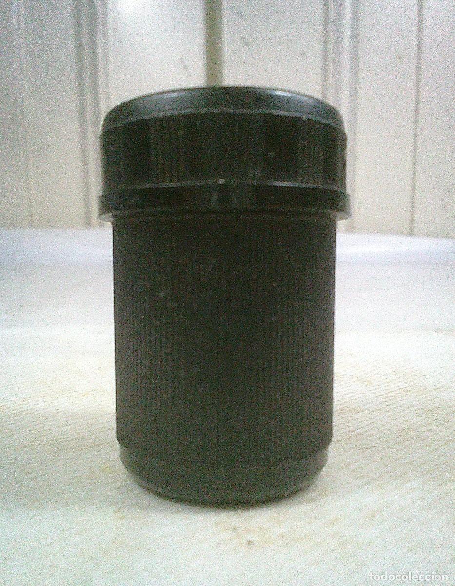 Militaria: EMPAQUE BOTE ENVASE PORTA MULTIPLICADORES DE LAS GRANADAS PO P.O. PLASTICAS ORAMIL COMPLETO