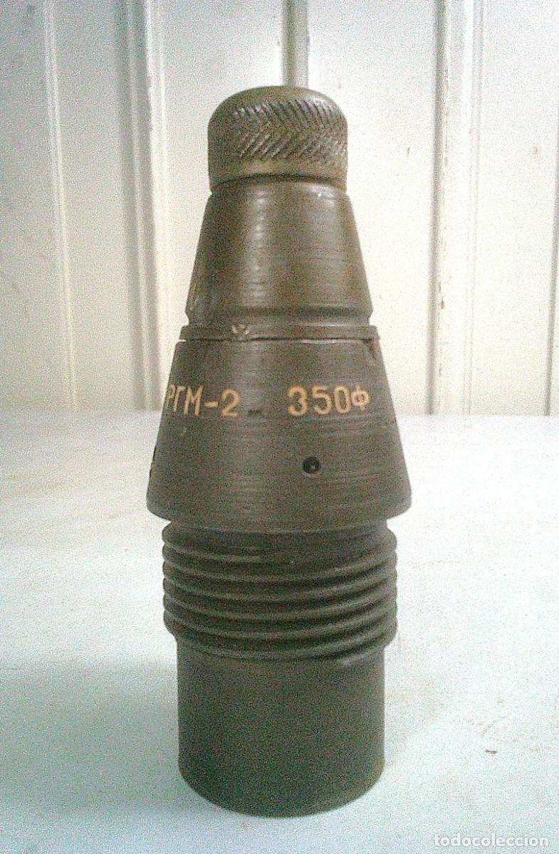 Militaria: ESPOLETA SOVIETICA RUSA RGM-2 (РГМ-2) PARA GRANADAS DE ARTILLERIA DE 122, 130 Y 152 MM