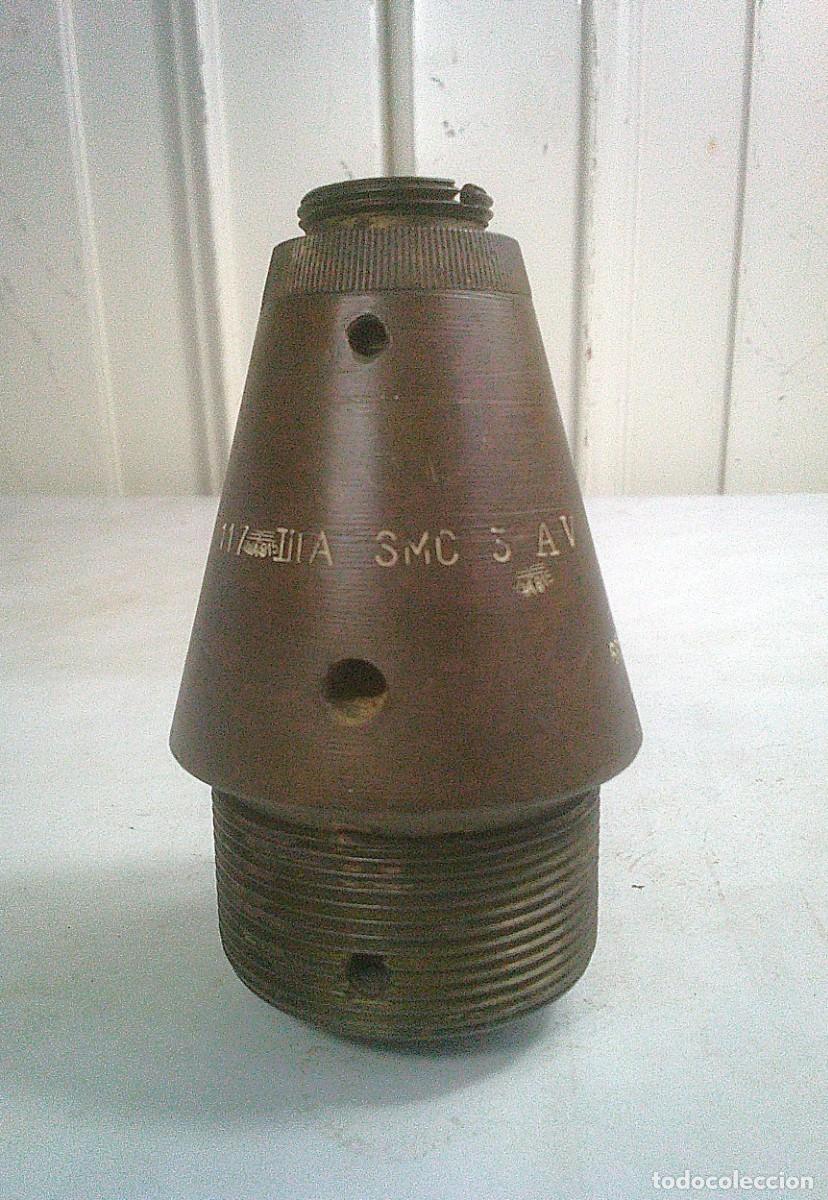 Militaria: ESPOLETA BRITANICA N&ordm; 117 MK. III PARA CA&Ntilde;ONES DE 12 A 25 LIBRAS REUTILIZADA POR EL HEER EN LA 2&ordf; GM