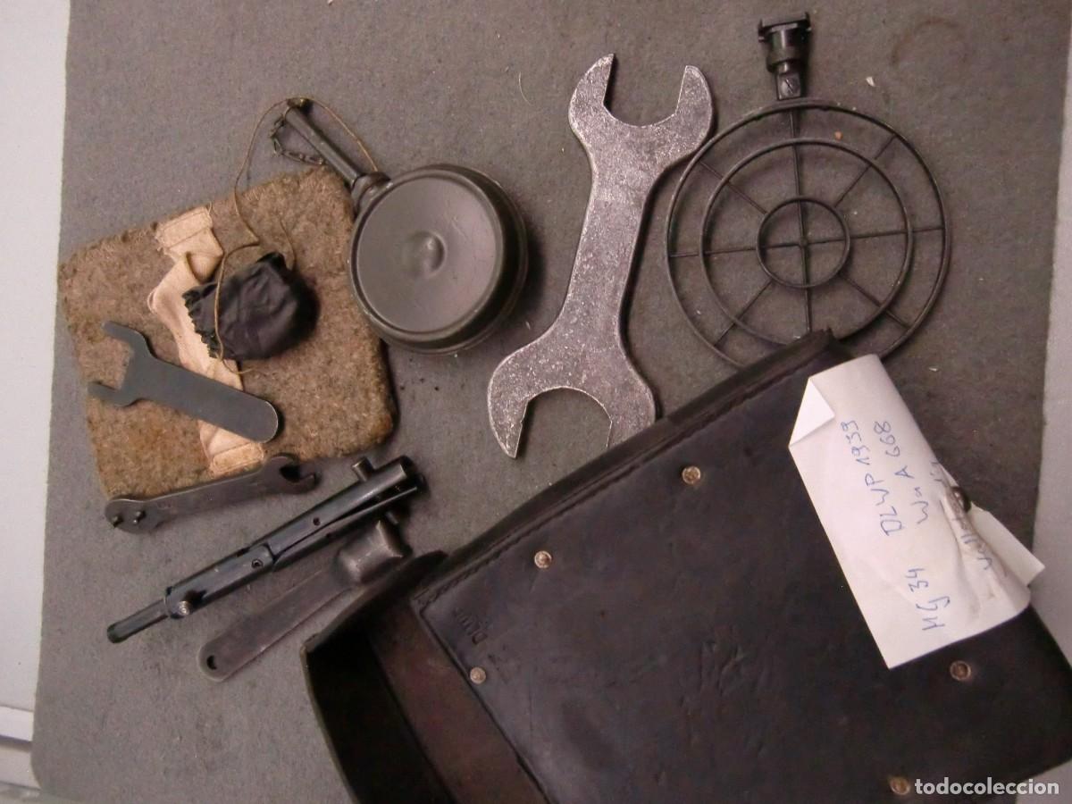 Militaria: Mg34 bolsa con visor anti a&eacute;rea etc