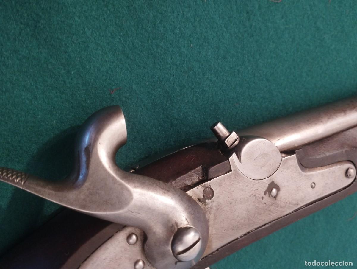 Militaria: Fusil portugu&eacute;s ** de percusi&oacute;n modelo reglamentario tras transformaci&oacute;n de pedernal a percusi&oacute;n, ci