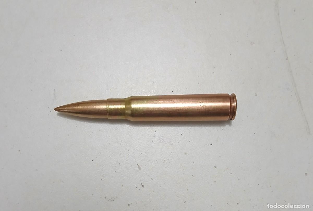Militaria: Cartucho alem&aacute;n INERTE y percutido 7,92 mm Mauser Guerra Civil. marcaje 7.92.