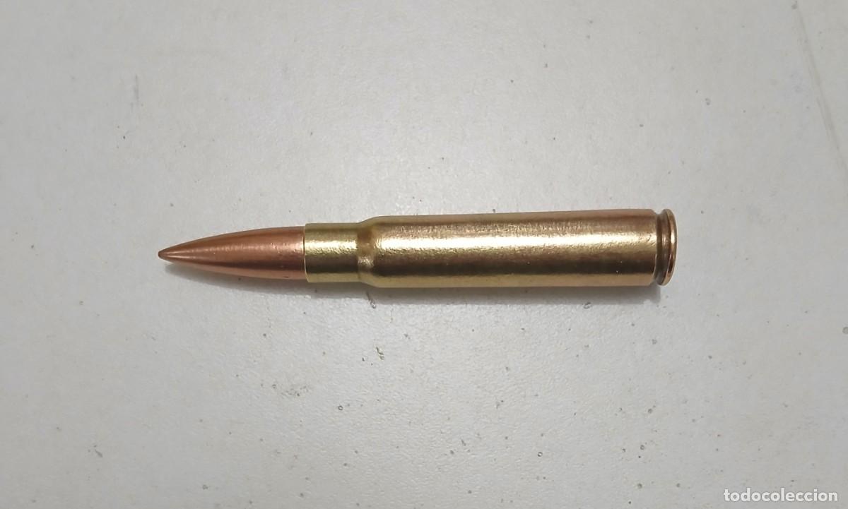 Militaria: Marcaje: DWM K J K. Cartucho alem&aacute;n INERTE y disparado de 7,92 mm, guerra Civil.