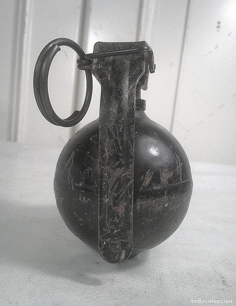 Militaria: GRANADA DE MANO CALDERON DE INSTRUCCION TIPO C NUMERO 3 MODELO 0 USADA POR LA INFANTERIA DE MARINA 2