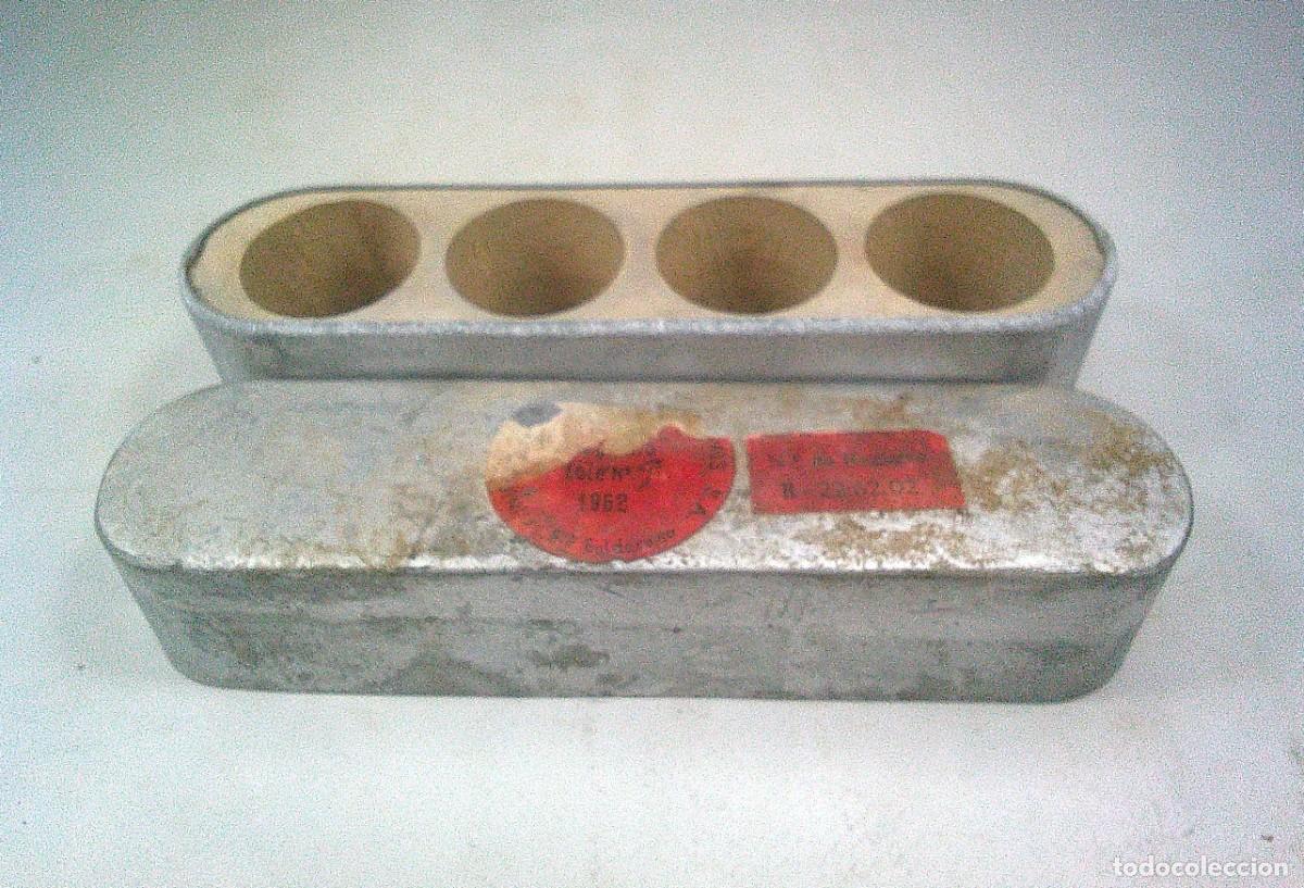 Militaria: CAJA ESPA&Ntilde;OLA DE MULTIPLICADORES DE BOMBAS DE AVIACION VACIA COPIA DEL KURZ Z&Uuml;NDLADUNGEN C/98
