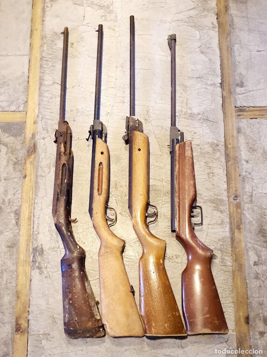 Militaria: Lote de 4 carabinas de 4,5. Cometa, Gamo.