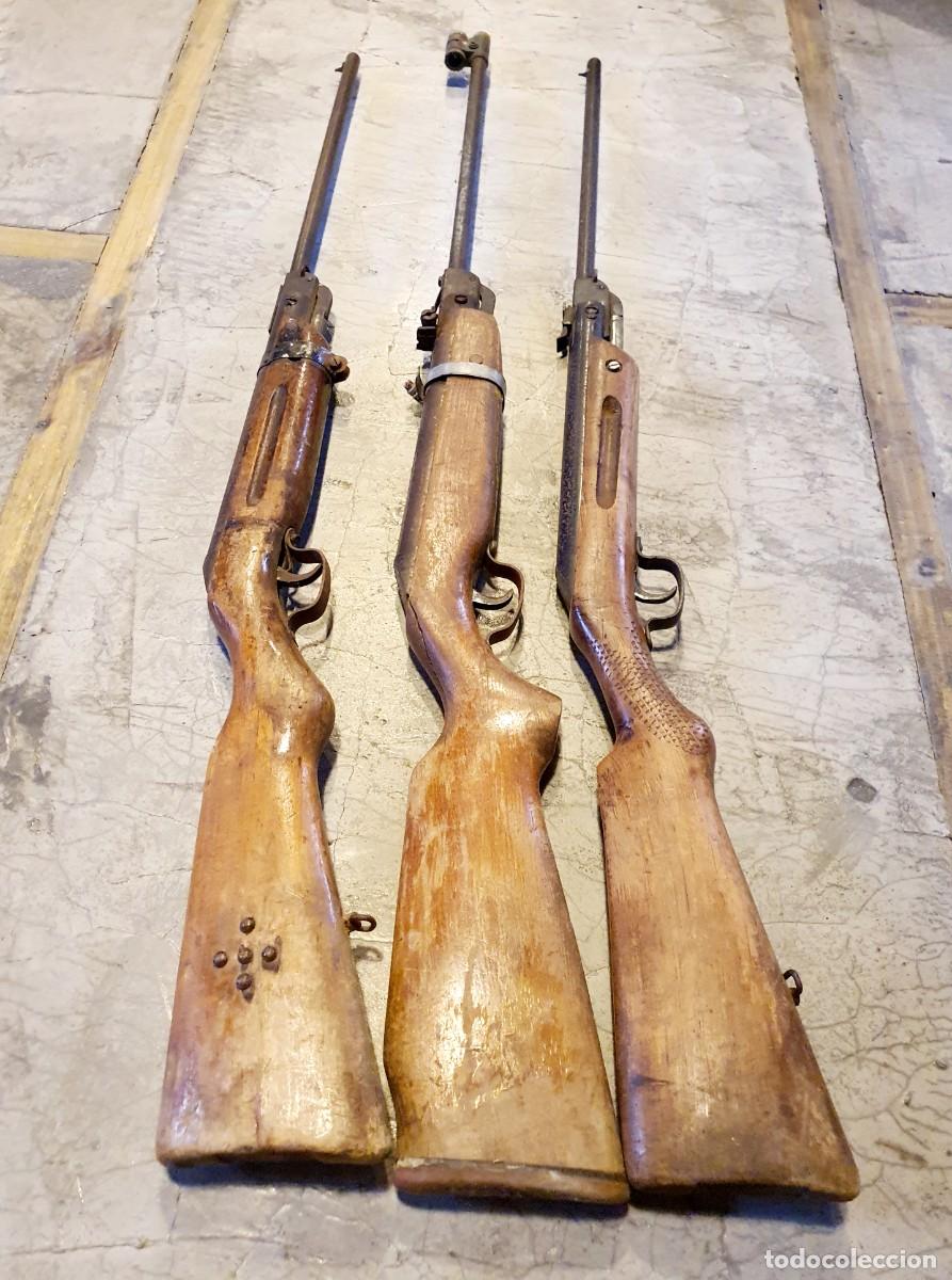 Militaria: Lote de 3 carabinas Cometa de 4,5.