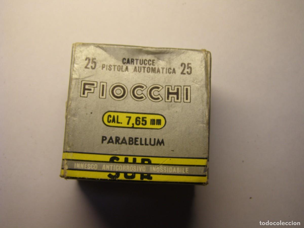 Militaria: Vieja caja vac&iacute;a para cartuchos calibre 7.65 mm. Luger.