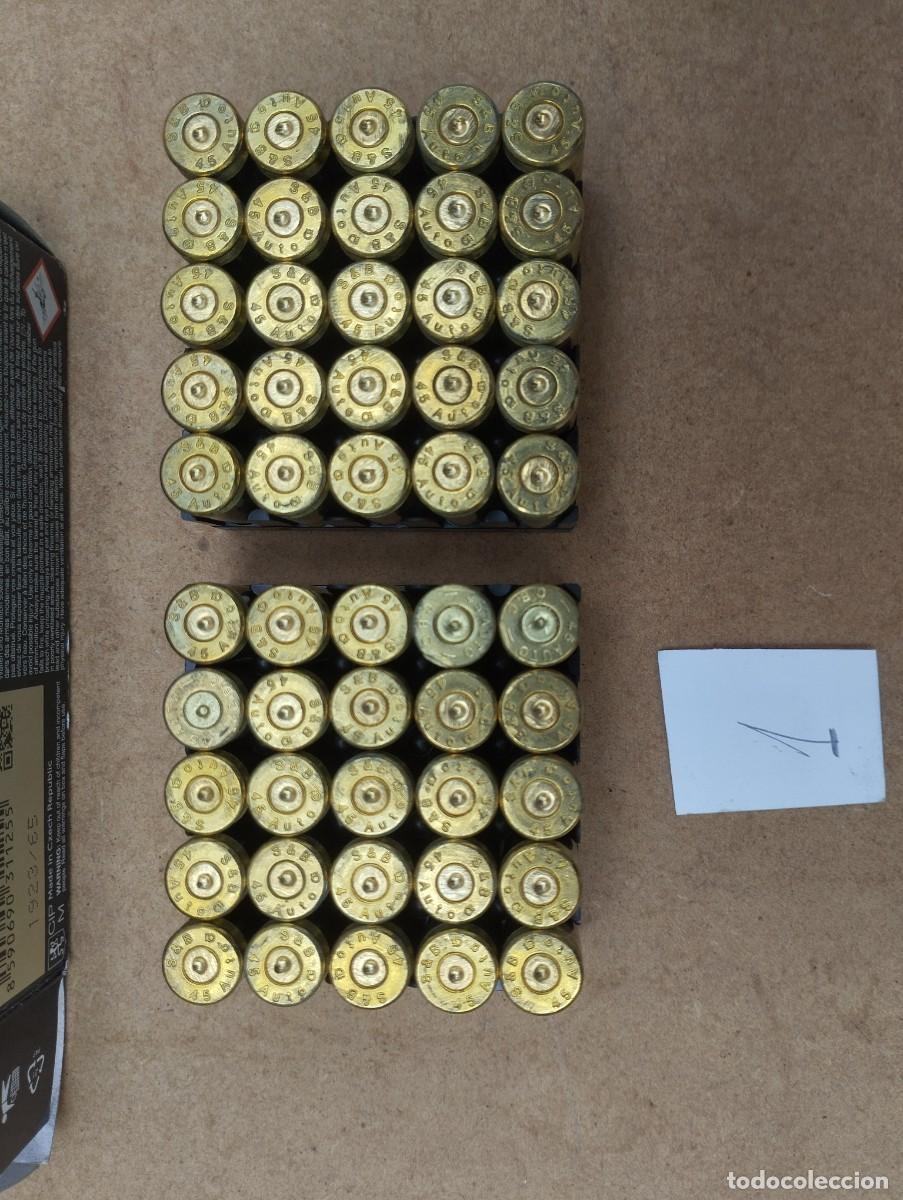 Militaria: vainas vacias 45 acp