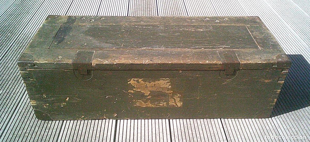 Militaria: CAJA ALEMANA MUNICION 20 MM FLAK 30 / 38 2 CM PARA 100 DISPAROS USADA EN GUERRA CIVIL ESP. Y 2&ordm; GM