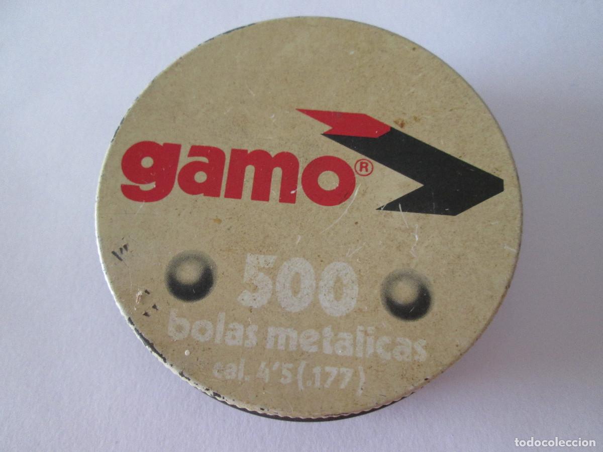 Militaria: CAJA PERDIGONES GAMO - CIL. 4,5 (177) - LA CAJA ES DE 500 PERO TIENE UNOS 100