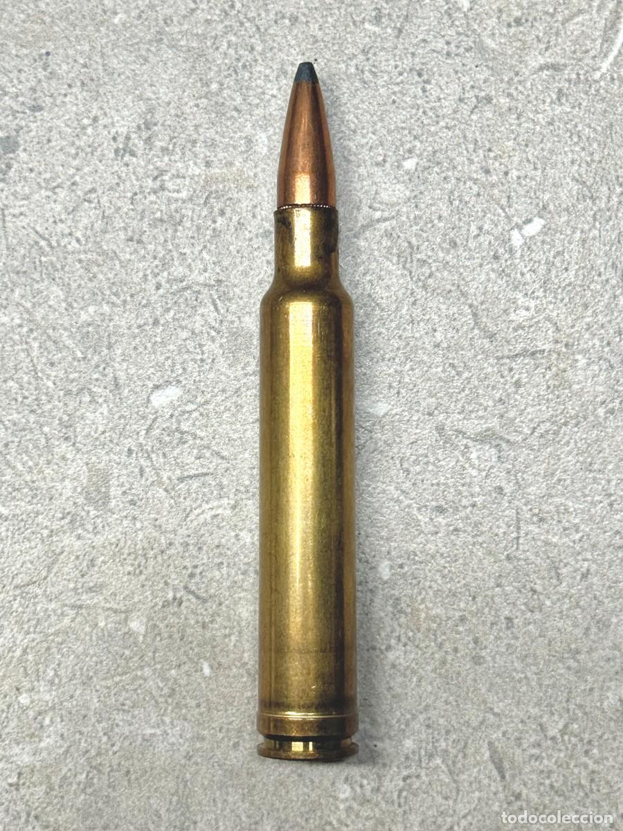 Militaria: Cartucho calibre .300 Weatherby Magnum munici&oacute;n deportiva para coleccion, inerte