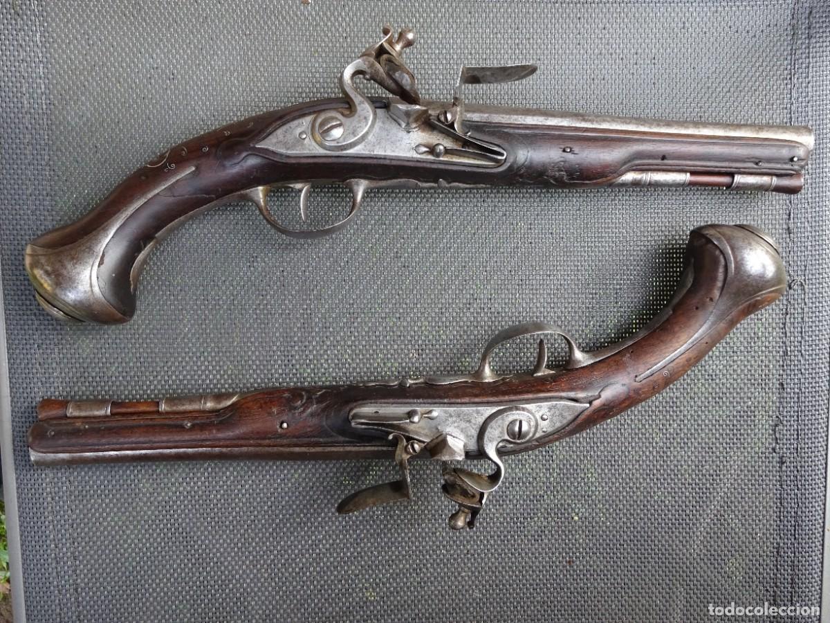Militaria: PAIRE DE PISTOLETS DE ceinture ,FRANCE,epouque LOUIS xv